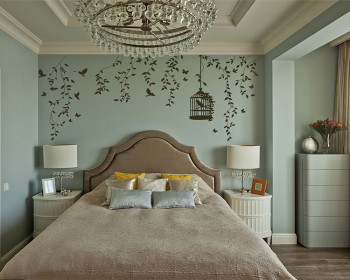 Hanging Vines with Flowers, Birdcage Vinyl Tree Art Stickers